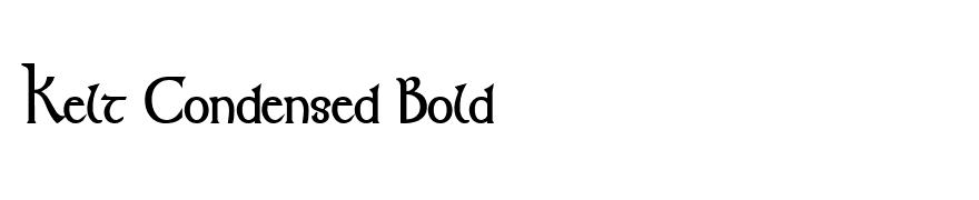 Kelt Condensed Bold