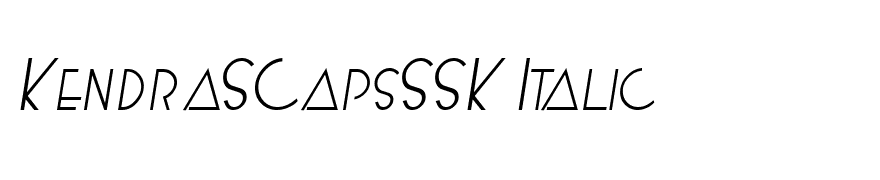 KendraSCapsSSK Italic