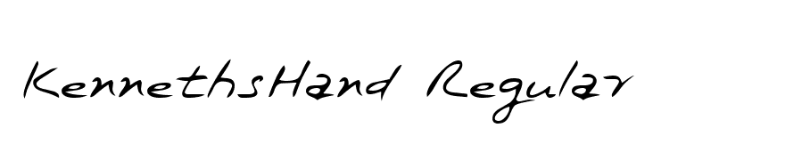 KennethsHand Regular