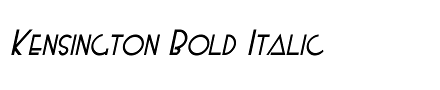 Kensington Bold Italic