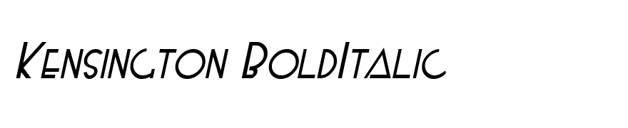 Kensington BoldItalic