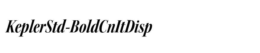 KeplerStd-BoldCnItDisp