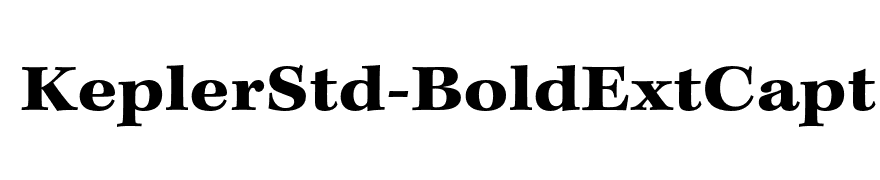 KeplerStd-BoldExtCapt