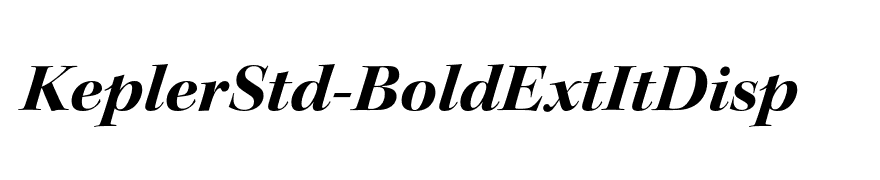 KeplerStd-BoldExtItDisp
