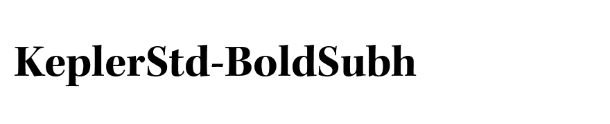 KeplerStd-BoldSubh
