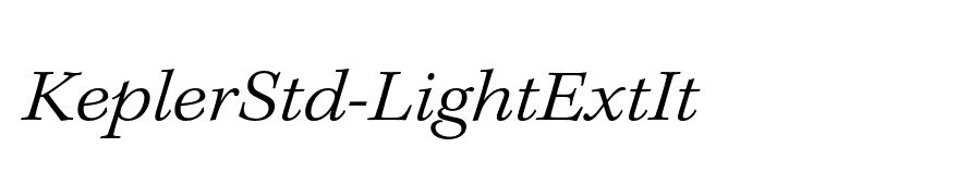 KeplerStd-LightExtIt