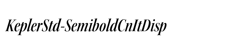 KeplerStd-SemiboldCnItDisp