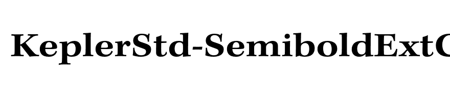 KeplerStd-SemiboldExtCapt