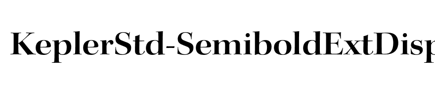 KeplerStd-SemiboldExtDisp