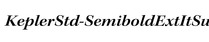KeplerStd-SemiboldExtItSubh