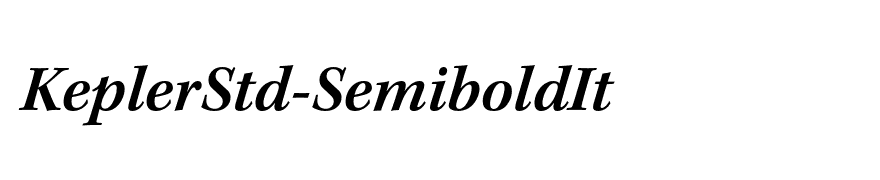KeplerStd-SemiboldIt