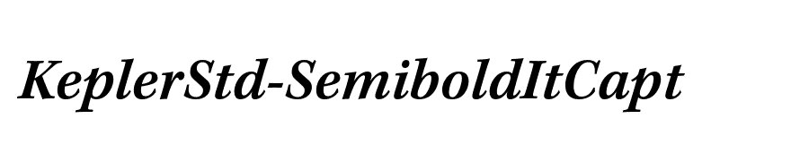 KeplerStd-SemiboldItCapt