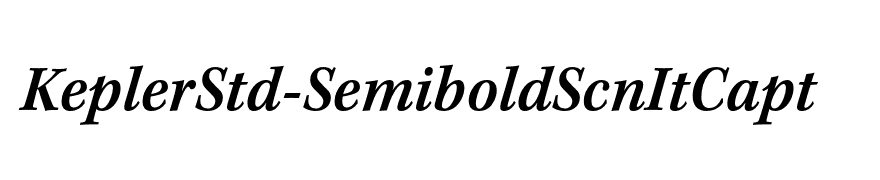 KeplerStd-SemiboldScnItCapt