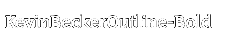 KevinBeckerOutline-Bold