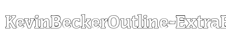 KevinBeckerOutline-ExtraBold-Regular