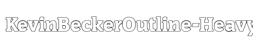 KevinBeckerOutline-Heavy-Regular