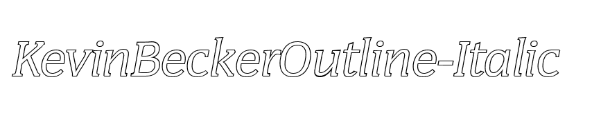 KevinBeckerOutline-Italic