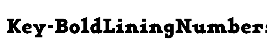 Key-BoldLiningNumbers