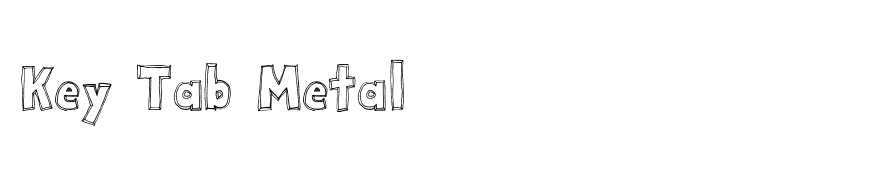 Key Tab Metal