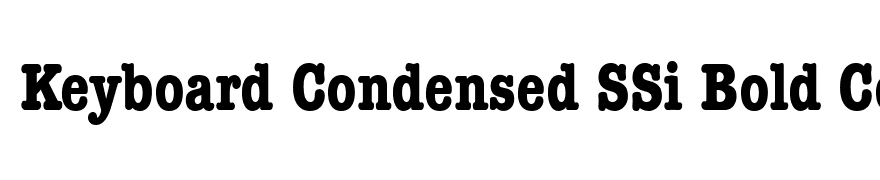 Keyboard Condensed SSi Bold Condensed