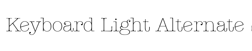 Keyboard Light Alternate SSi Light Alternate