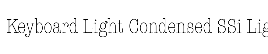 Keyboard Light Condensed SSi Light Condensed