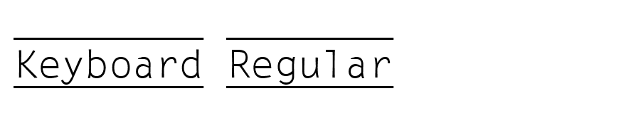 Keyboard Regular