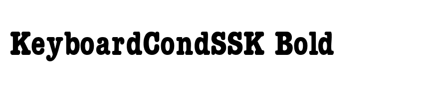 KeyboardCondSSK Bold