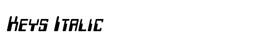 Keys Italic