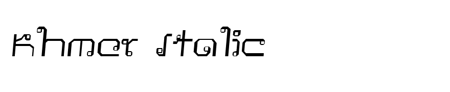 Khmer Italic