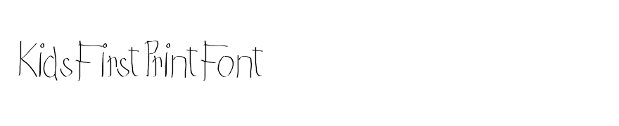 KidsFirstPrintFont