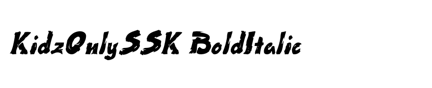 KidzOnlySSK BoldItalic