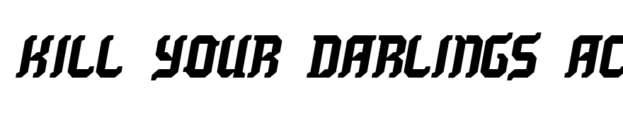 Kill your darlings AC