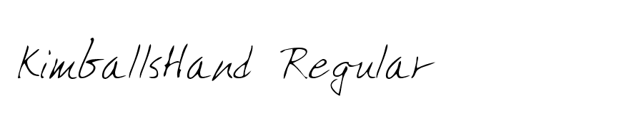 KimballsHand Regular