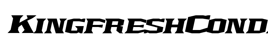 KingfreshCondensed Italic