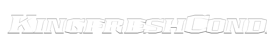KingfreshCondensedOutline Italic