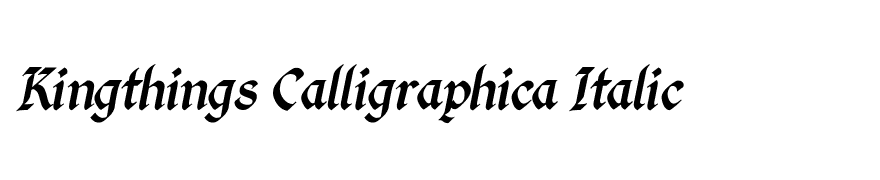Kingthings Calligraphica Italic