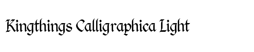 Kingthings Calligraphica Light
