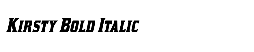 Kirsty Bold Italic