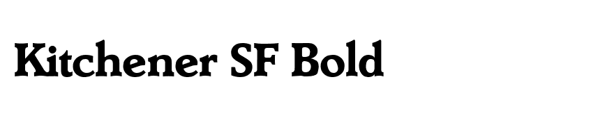 Kitchener SF Bold