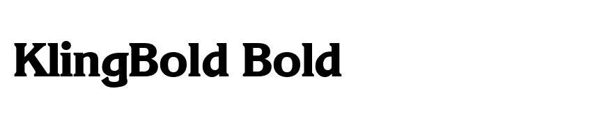 KlingBold Bold