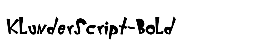 KlunderScript-Bold
