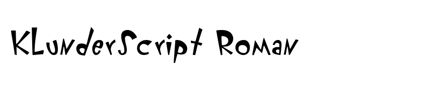 KlunderScript Roman