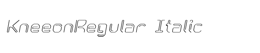KneeonRegular Italic