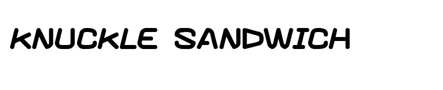 Knuckle sandwich