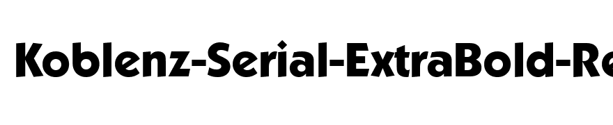 Koblenz-Serial-ExtraBold-Regular