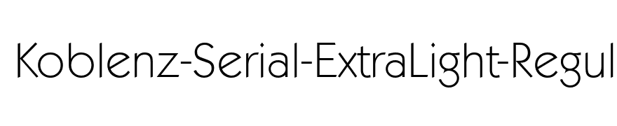 Koblenz-Serial-ExtraLight-Regular
