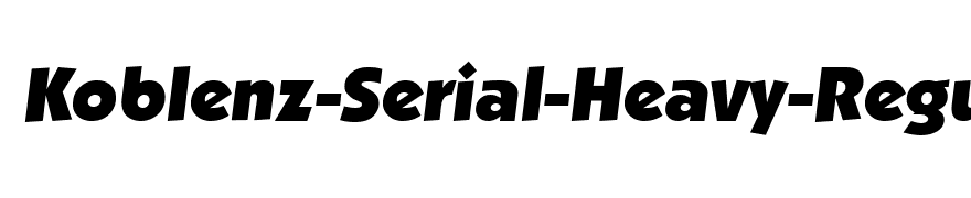 Koblenz-Serial-Heavy-RegularItalic