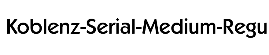 Koblenz-Serial-Medium-Regular