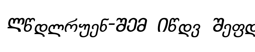 Kolkhety-ITV Bold Italic